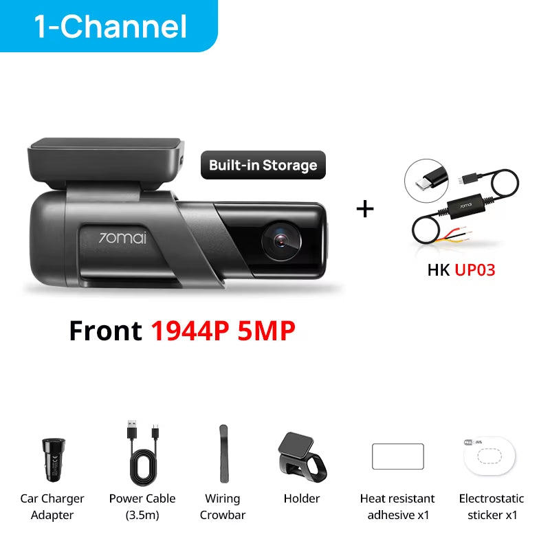 Dash Cam M500 1944P 170FOV  M500 Car DVR Dash Camera Recorder GPS ADAS 24H Parking Monitor Emmc Built-In Storage